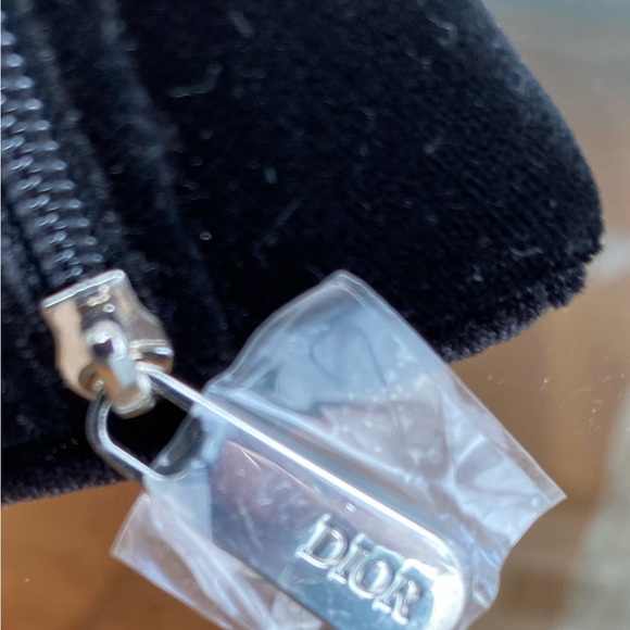 Dior Black Velvet Cosmetic Makeup Bag Pouch - Picture 5 of 5